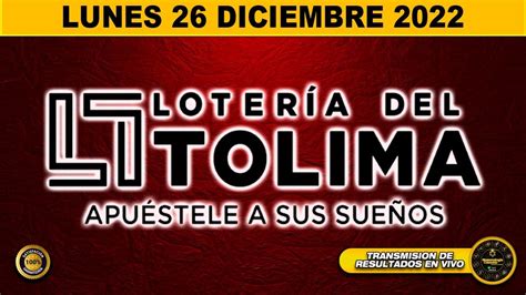 lotería del tolima 26 de diciembre